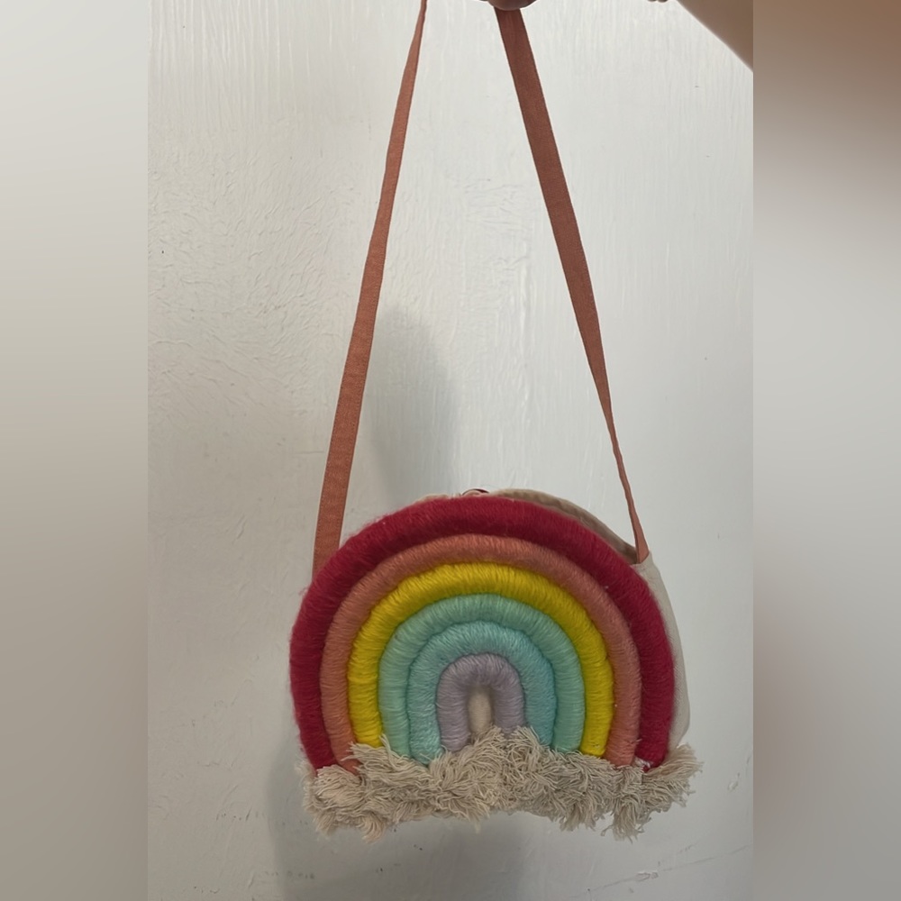Children rainbow play bag